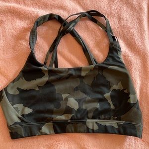 camo sports bra
